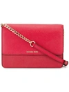 Michael Kors Daniela Large Crossbody Bag In Red