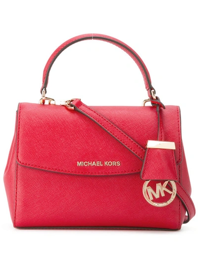 Michael Kors Ava Extra-small Leather Crossbody Bag Purse Red
