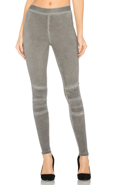 David Lerner Stitched Moto Legging In Taupe. In Fawn