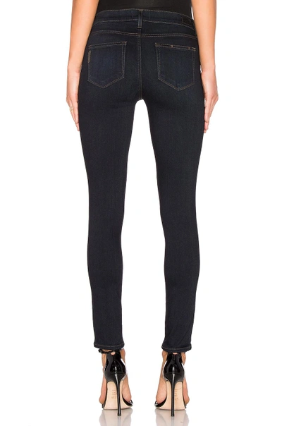 Paige Verdugo Mid Rise Maternity Skinny Jeans In Black Shadow