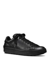COACH Low Top Leather Sneaker,1596215BLACK