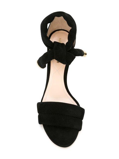 Nicholas Kirkwood Ziggy Quilted-strap Suede Sandals In Black | ModeSens