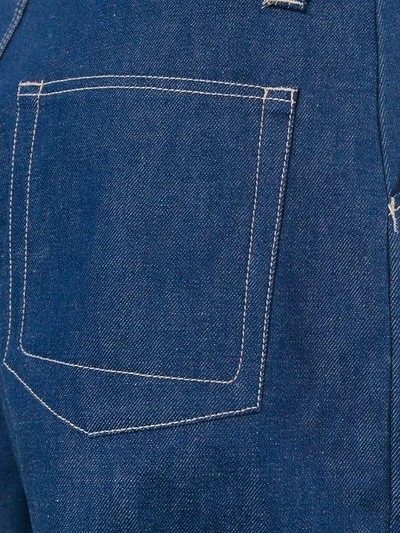 Shop E. Tautz 'chore' Wide Leg Jeans In Blue