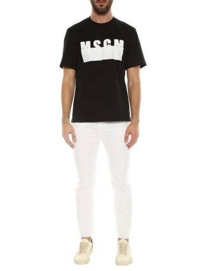 Shop Msgm T-shirt In Nero