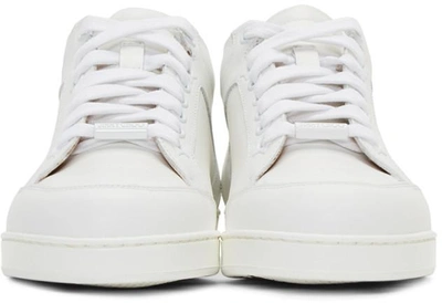 Shop Jimmy Choo White Miami Sneakers