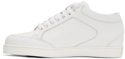 Shop Jimmy Choo White Miami Sneakers