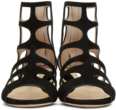 Shop Jimmy Choo Black Suede Ren Sandals