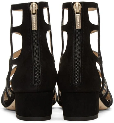 Shop Jimmy Choo Black Suede Ren Sandals