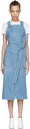Stella Mccartney Blue Denim Apron Dress | ModeSens