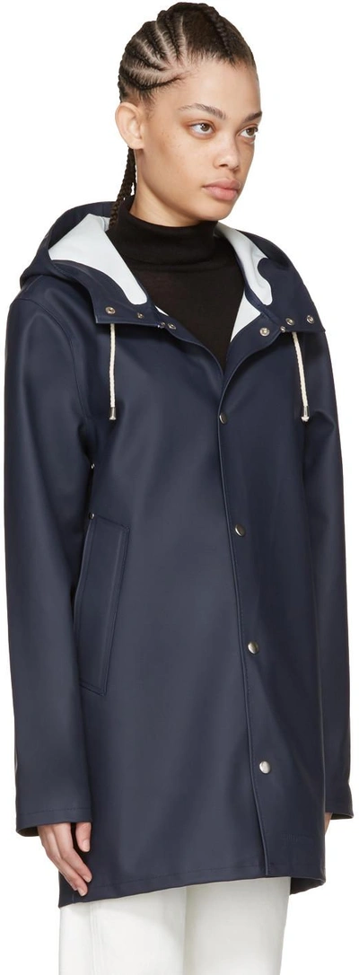 Shop Stutterheim Navy Stockholm Raincoat