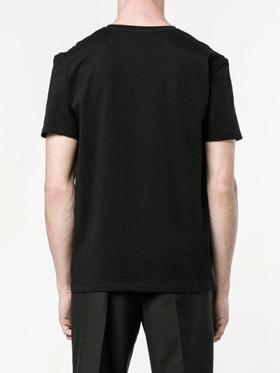Shop Valentino Panther Print T-shirt - Black
