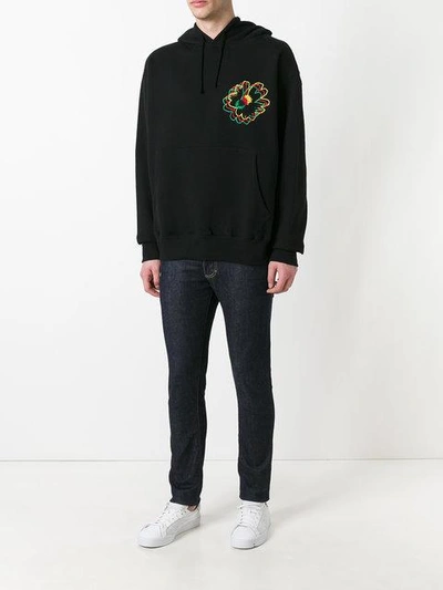 Shop Stella Mccartney Nice One Hoodie In Black