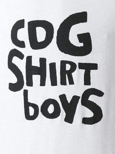 Shop Comme Des Garçons Shirt Cdg T In White