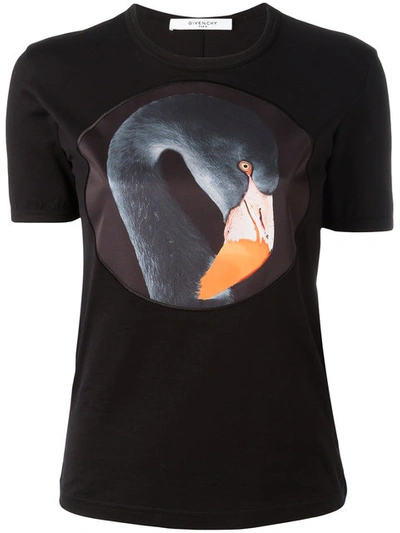 Givenchy Flamingo Print T-shirt In Black