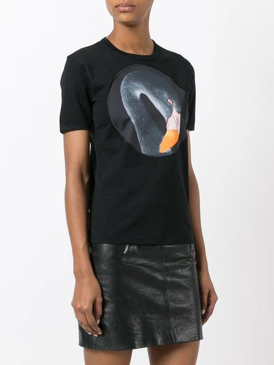 Shop Givenchy Black Swan T-shirt