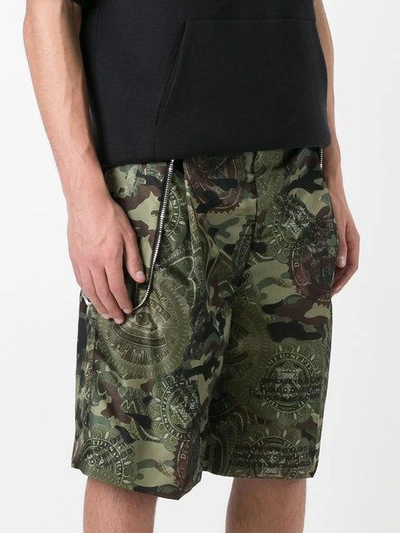 Shop Givenchy Camouflage Printed Bermuda Shorts In Green