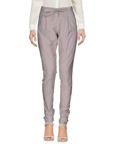 Shop Ermanno Scervino Casual Pants In Dove Grey
