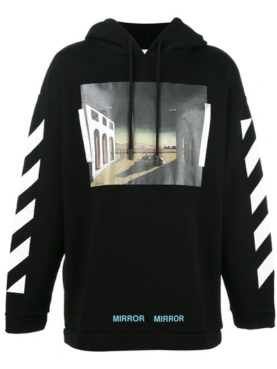 Off-white Striped Sleeves Hoodie