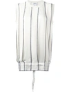 DKNY pleated knitted top,DRYCLEANONLY