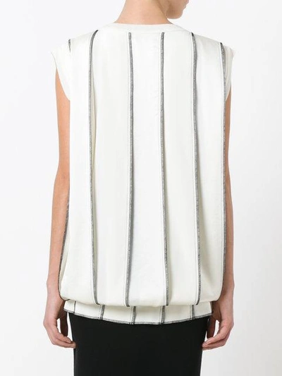 Shop Dkny Pleated Knitted Top