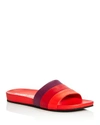 OPENING CEREMONY Kaatya Color Block Pool Slide Sandals,2459972RED