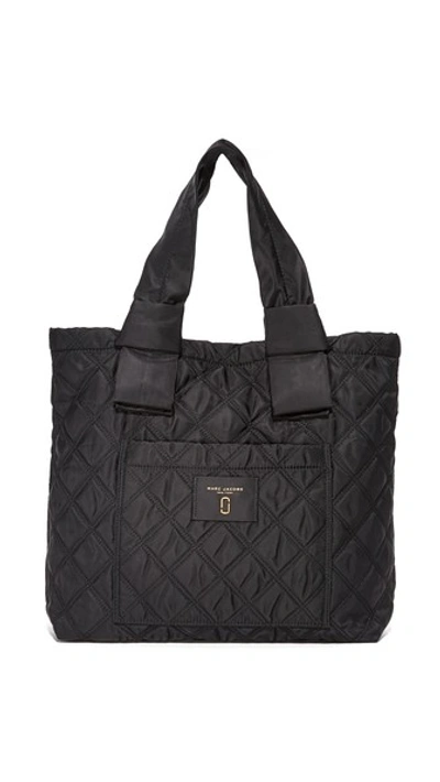 Shop Marc Jacobs Nylon Knot Tote In Black