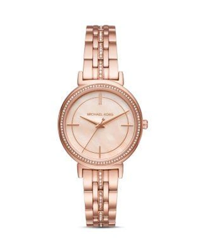 Shop Michael Kors Cinthia Watch, 33mm In Rose