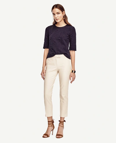 Shop Ann Taylor Devin Ankle Pants In Pearl Sand