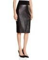 CALVIN KLEIN FAUX LEATHER PENCIL SKIRT,M5VNX346