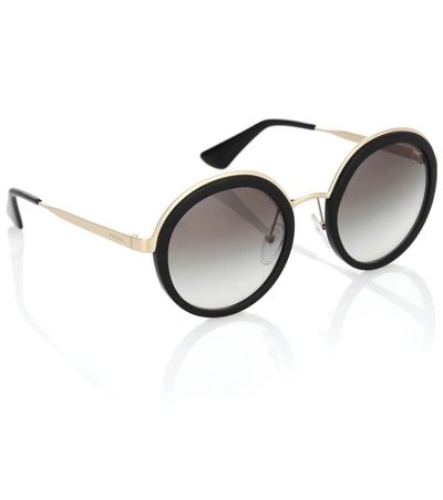 Shop Prada Round Sunglasses