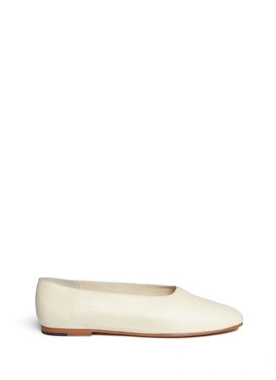 Shop Vince 'maxwell' Choked Up Leather Ballerinas