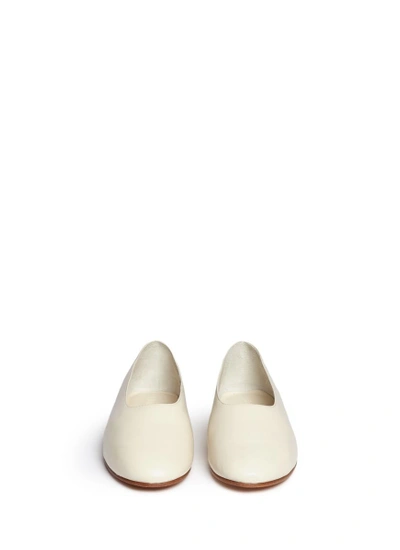 Shop Vince 'maxwell' Choked Up Leather Ballerinas