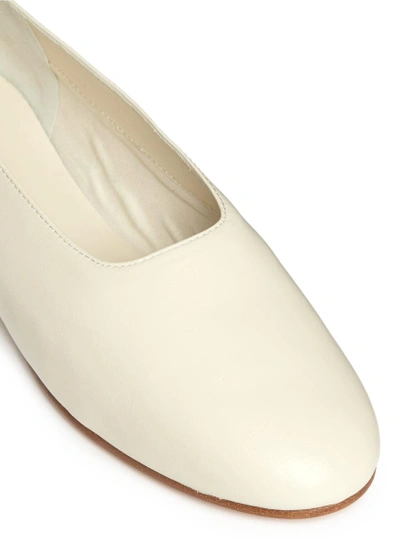 Shop Vince 'maxwell' Choked Up Leather Ballerinas