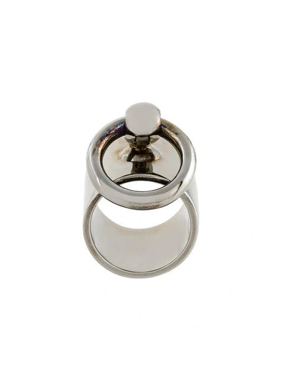 Shop Mawi 'hermatite' Ring In Metallic