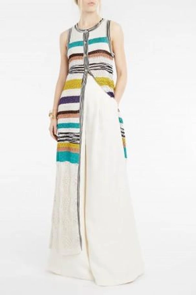 Missoni Sleeveless Striped Knitted Cardigan In Multicolored
