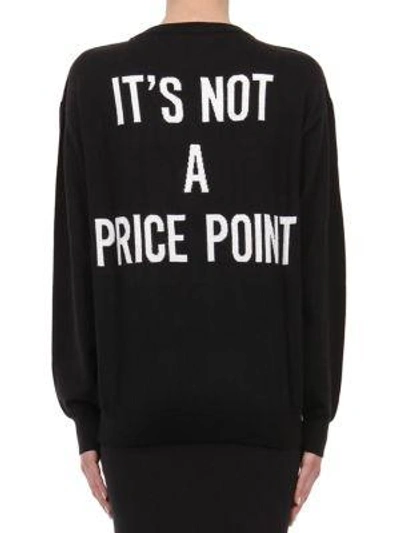 Shop Moschino Capsule Intarsia-knit Couture Virgin Wool Sweater In Black