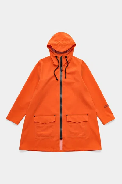 Stutterheim Mosebacke Patch Raincoat In Orange