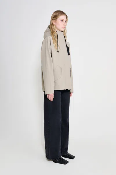 Stutterheim Faversham Matte Raincoat In Gray