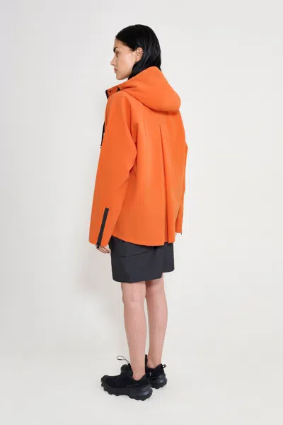 Stutterheim Faversham Matte Raincoat In Orange
