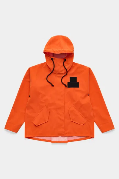 Stutterheim Faversham Matte Raincoat In Orange