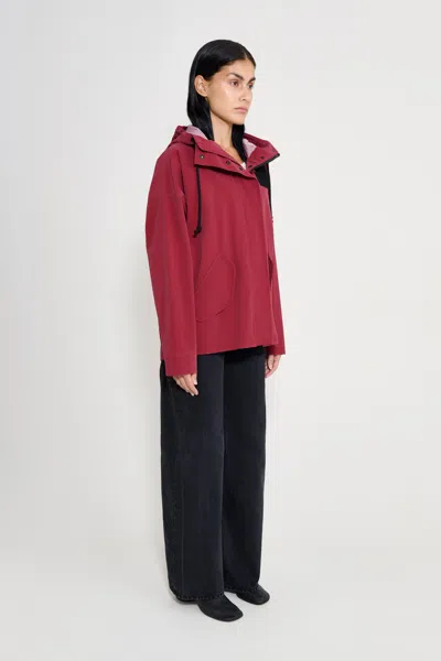 Stutterheim Faversham Matte Raincoat In Pink