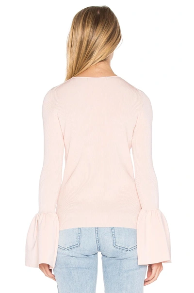 Shop Elizabeth And James Willow Bell Sleeved Top In Blush