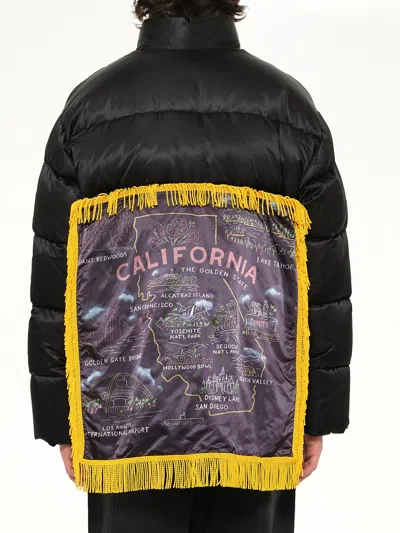 Doublet Pillow Packable Down Jacket In Black