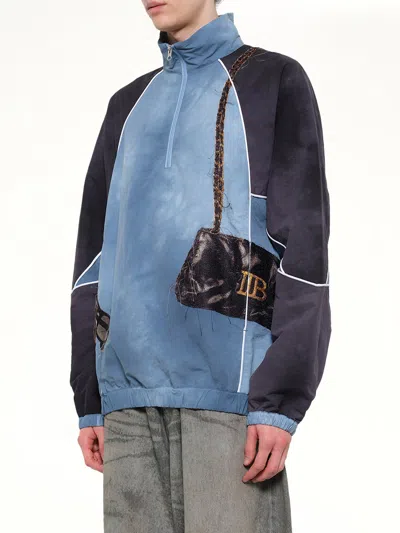 Doublet Half-zip Sweatshirt In White