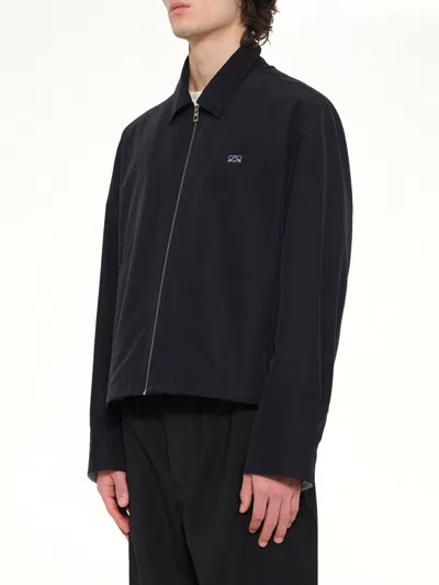 Loewe Zip-up Jacket In Black
