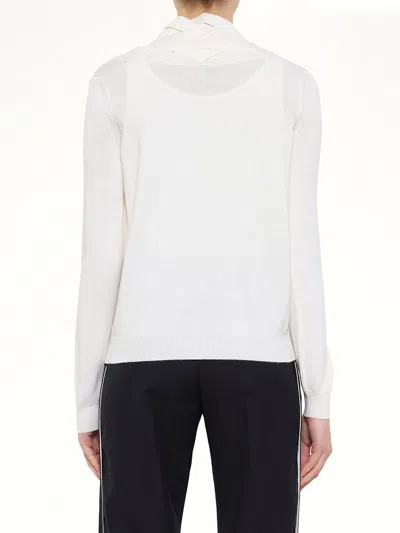 Loewe Braid Cardigan In White