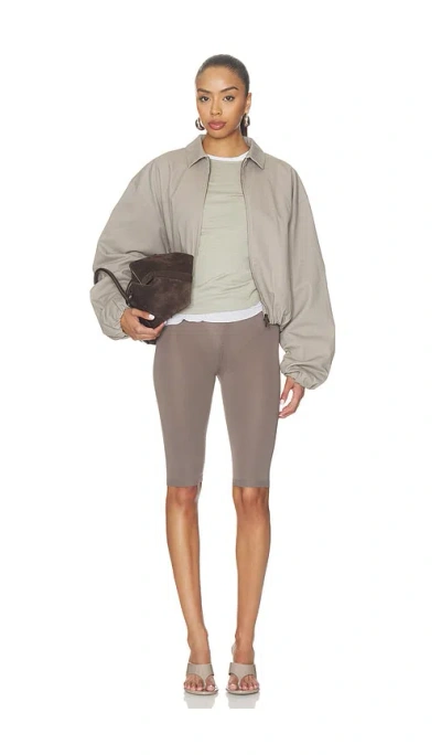 Essentials Full Zip Work Jacket In Gray
