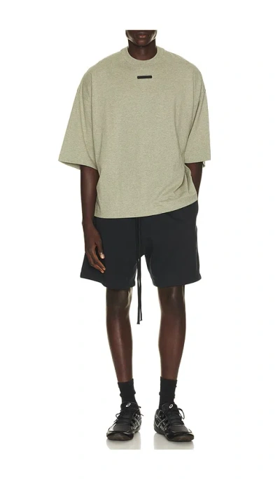 Essentials Logo-patch Oversized T-shirt In Neutral