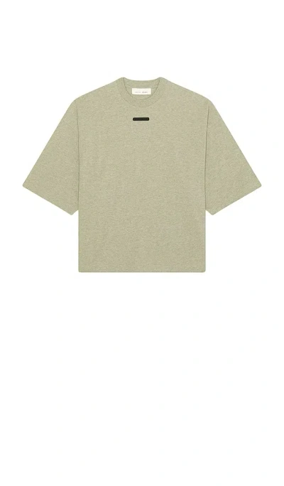 Essentials Logo-patch Oversized T-shirt In Neutral