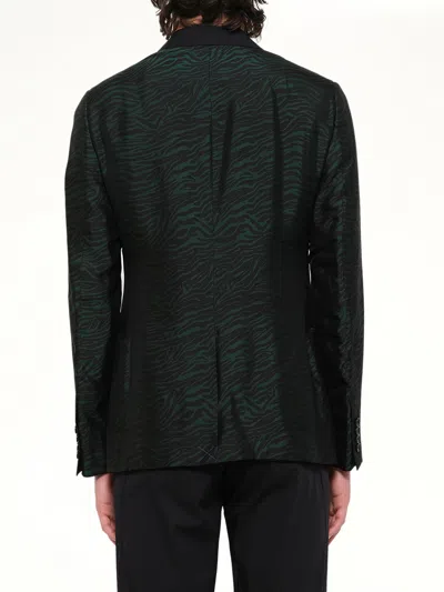 Lanvin D8 Slim 2 Button Jacket In Green